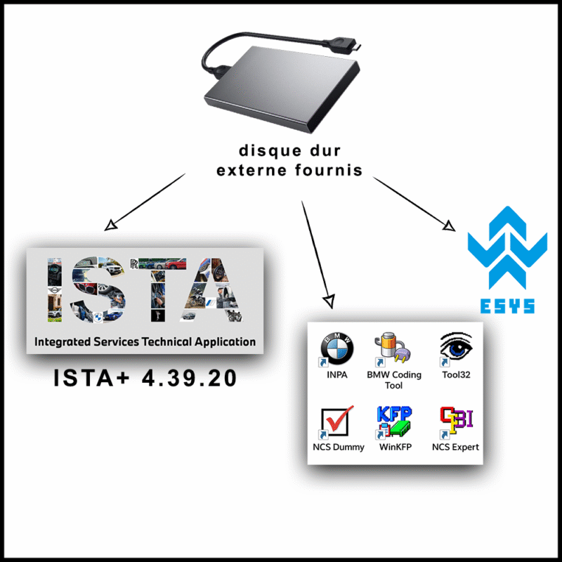 ICOM NEXT INTERFACE + DISQUE DUR EXTERNE ista+ 4.39.20